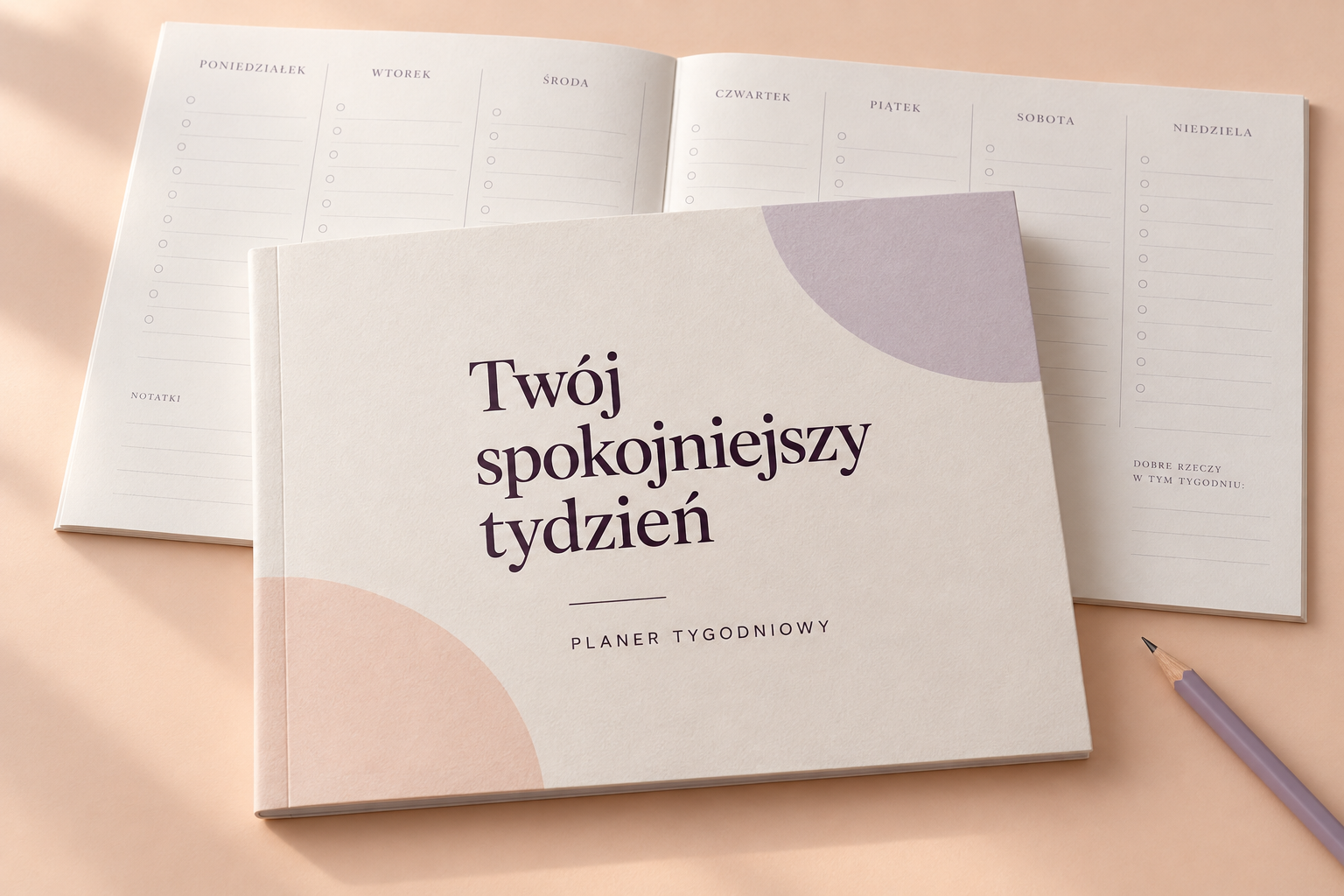 Okładka planera Twój spokojniejszy tydzień